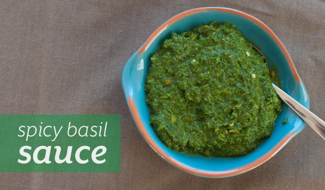 Spicy Basil Sauce