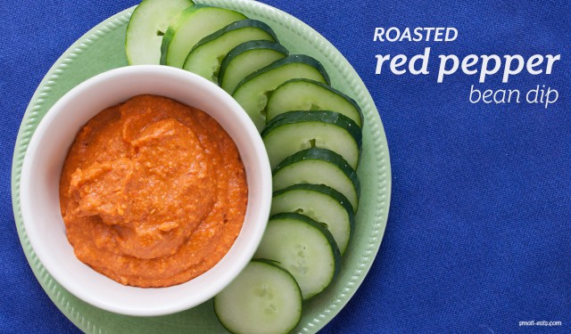 Roasted Red Pepper Bean Dip from small-eats.com