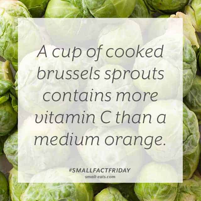 Small Fact Friday: Brussels Sprouts and Vitamin C from small-eats.com