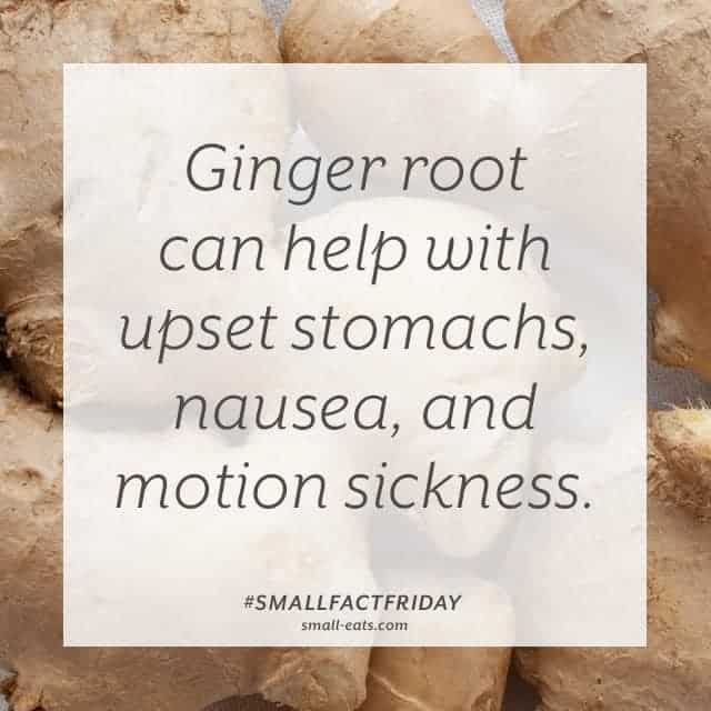 Small Fact Friday: Ginger as a Remedy from small-eats.com