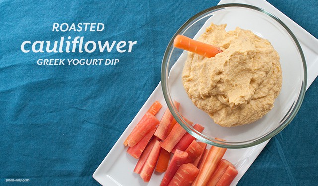 Roasted Cauliflower Greek Yogurt Dip from small-eats.com