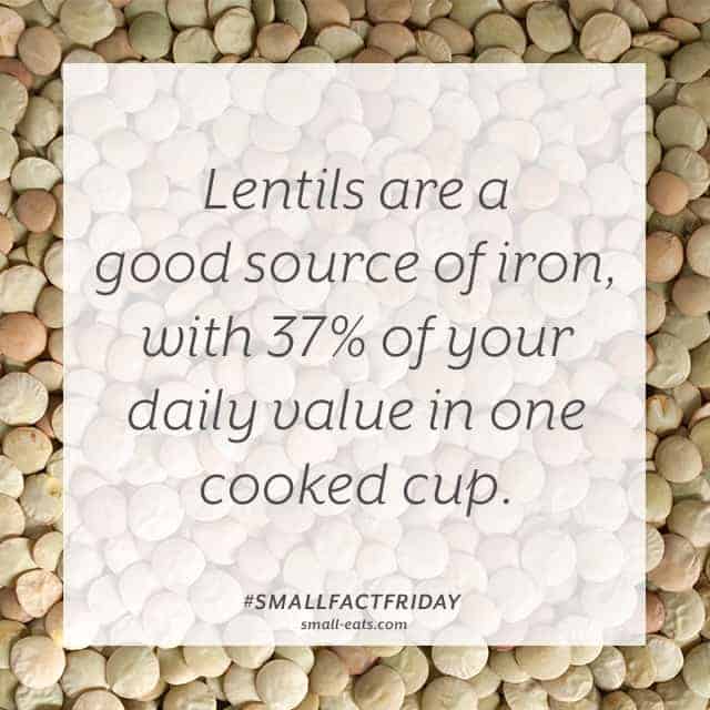 Small Fact Friday: Lentils and Iron from small-eats.com