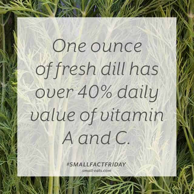 Small Fact Friday: Dill and Vitamins from small-eats.com
