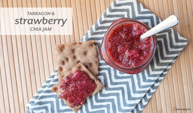 Tarragon and Strawberry Chia Jam from small-eats.com