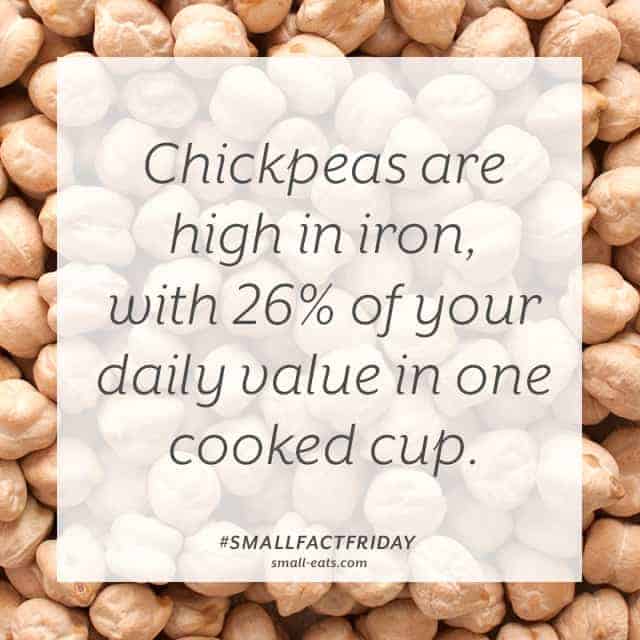 Small Fact Friday: Chickpeas and Iron from small-eats.com