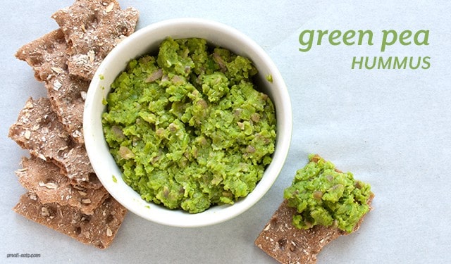 Add some plant-based power to your snacking with Green Pea Hummus.