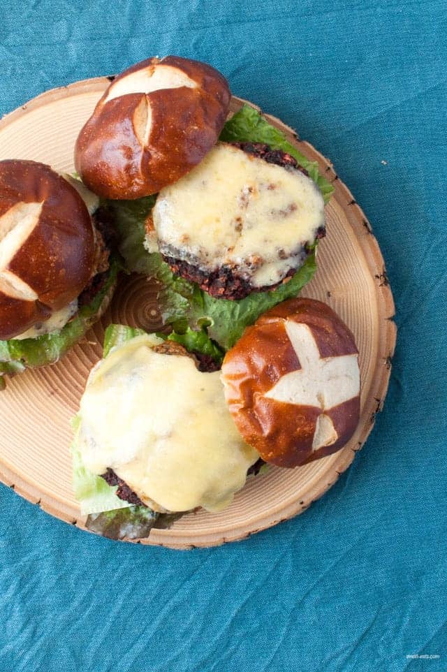A baked vegetarian slider perfect for entertaining and eating healthy.
