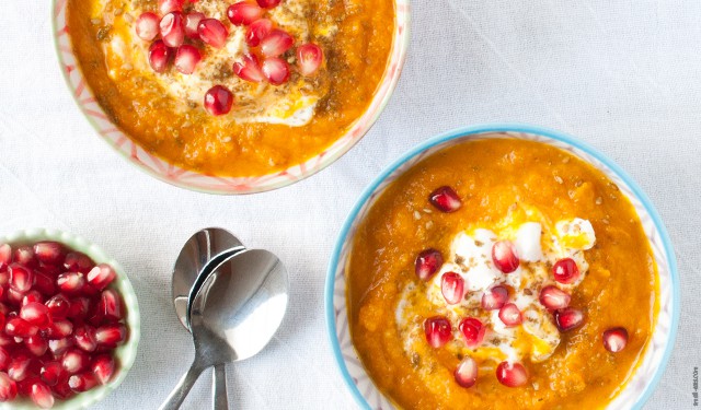 A simple, heartwarming roasted carrot soup that comes to life with za'atar and yogurt.