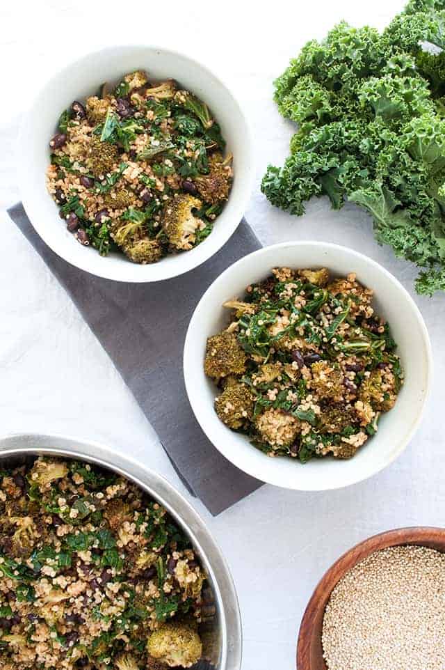 Keep your pantry stocked with a few essentials each week to whip up this quinoa salad and eat a nourishing meal, no matter what your day threw at you. | The Pantry Essentials Quinoa Salad from small-eats.com