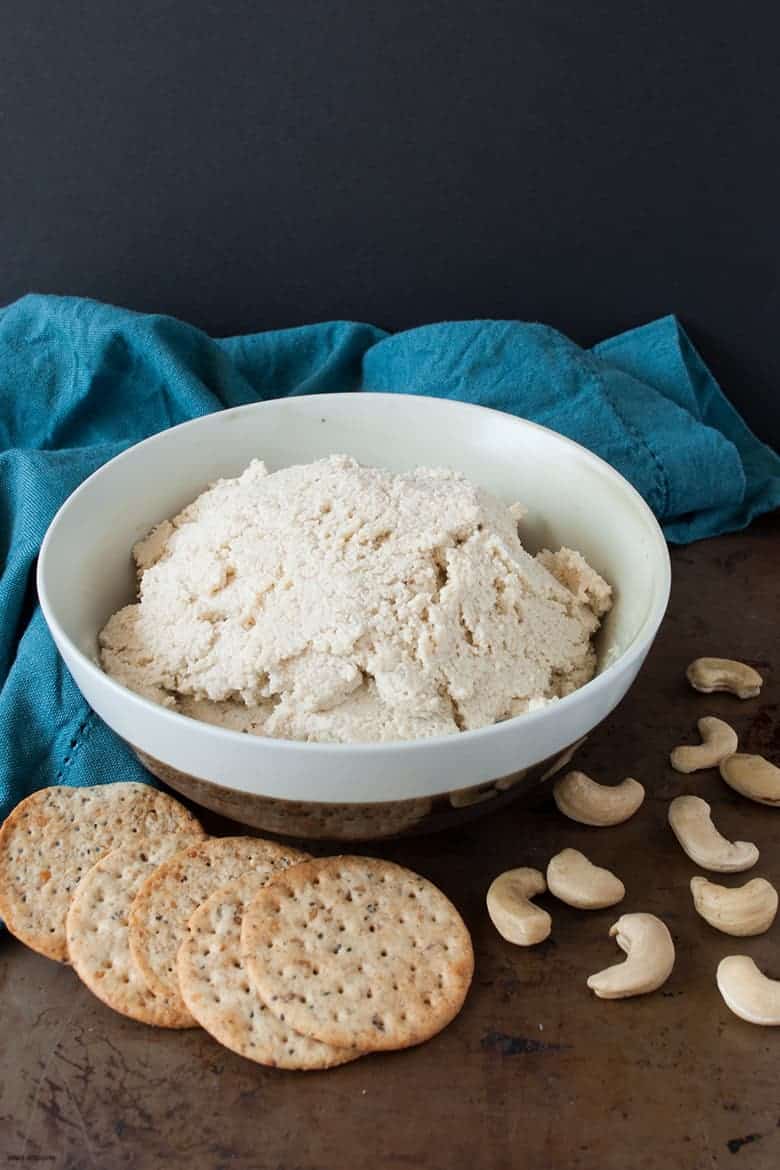 A dairy-free ricotta made from cashews that will satisfy any cheese lover. | Cashew Ricotta Cheese from small-eats.com