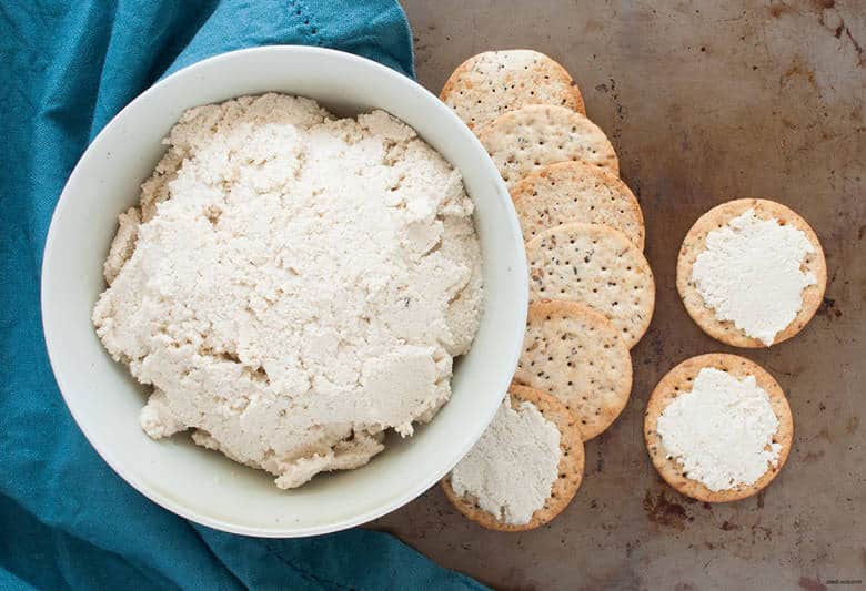 A dairy-free ricotta made from cashews that will satisfy any cheese lover. | Cashew Ricotta Cheese from small-eats.com