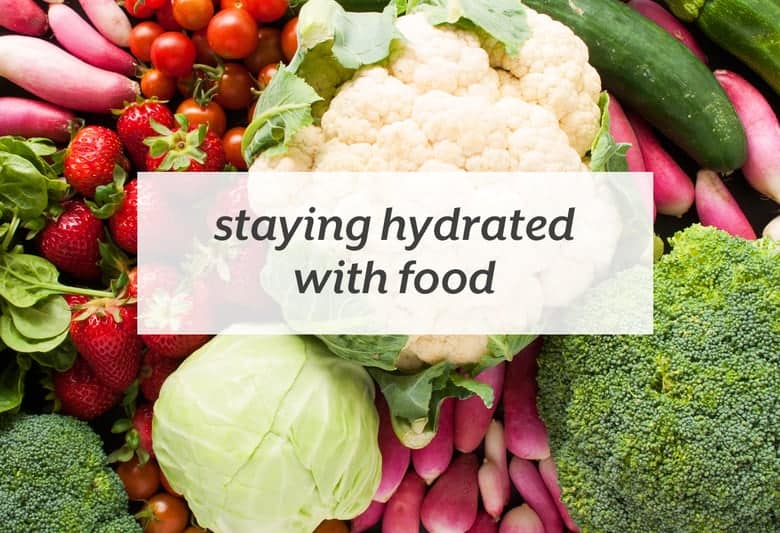 Eat these foods in addition to the water you're drinking to stay hydrated this summer. | Staying Hydrated with Food from small-eats.com
