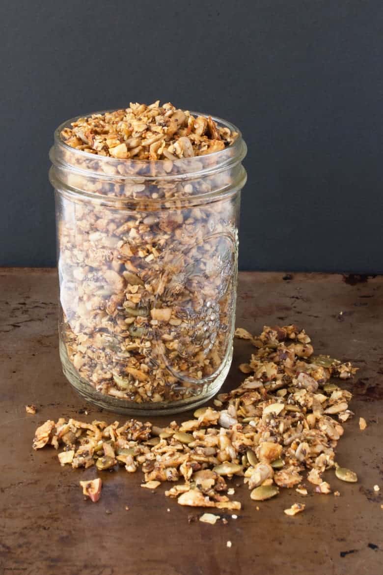 Ditch the grains and enjoy a grain-free and gluten-free granola. | Grain-free Granola from small-eats.com 
