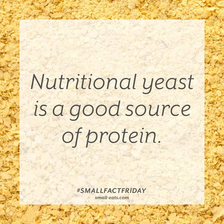 Nutritional yeast is a good source of protein. #smallfactfriday