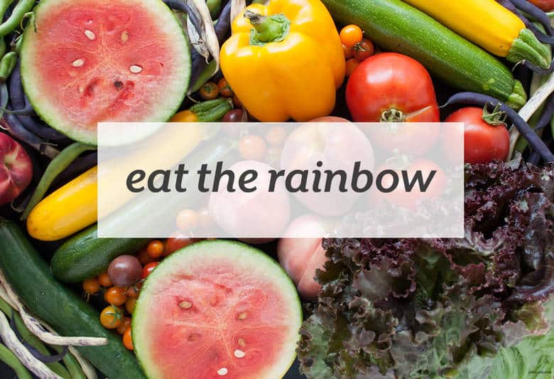 Up your health with a variety of foods and ways to eat them. | Eat the Rainbow from small-eats.com