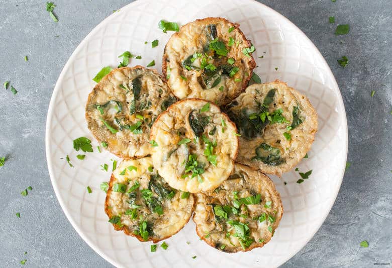 Make a week of nourishing breakfasts in one swoop with these Swiss Chard Egg Muffins. | Swiss Chard Egg Muffins from small-eats.com