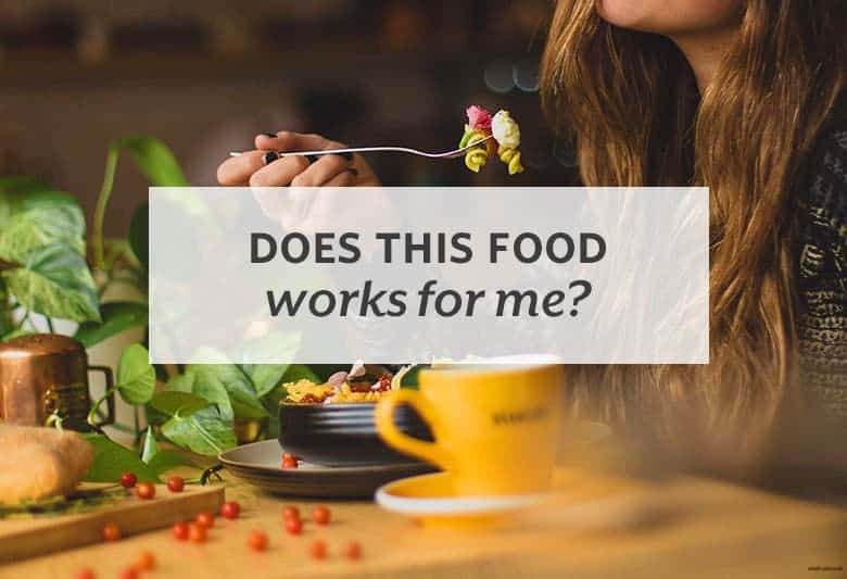 Tune into your body’s responses to see if your body agrees with the foods you’re eating. | Does This Food Work for Me? from small-eats.com