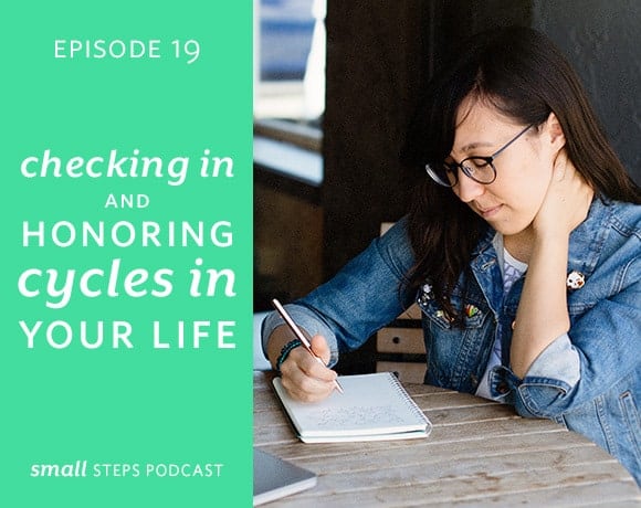 Small Steps Podcast #19: Checking In and Honoring Cycles in Your Life from small-eats.com