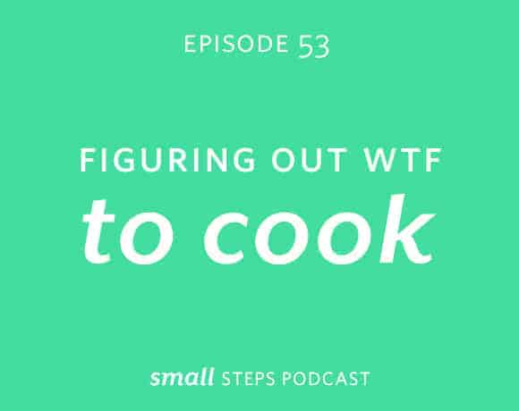 Small Steps Podcast #53: Figuring out WTF to Cook from small-eats.com